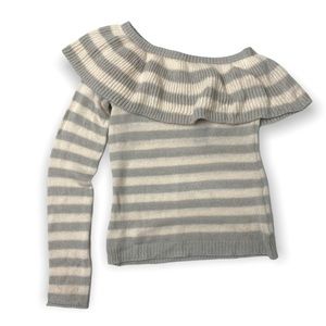 New Romeo + Juliet Couture One sleeve striped sweater